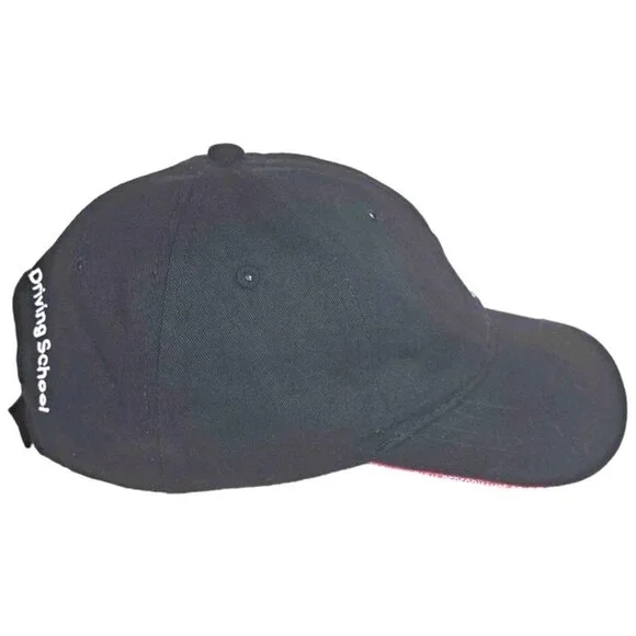 BMW Performance Driving School Hat Black Cap Embroidered Hook Loop Adjustable - Picture 4 of 6